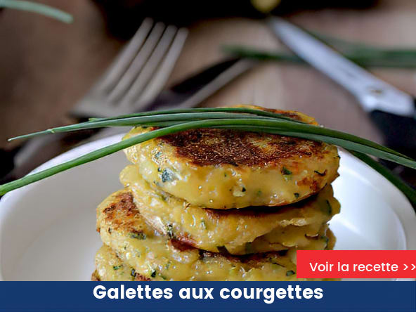 Galettes aux courgettes sans gluten lait oeufs